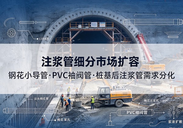 鹤壁注浆管细分市场扩容，隧道钢花小导管、PVC 袖阀管、桩基后注浆管需求分化
